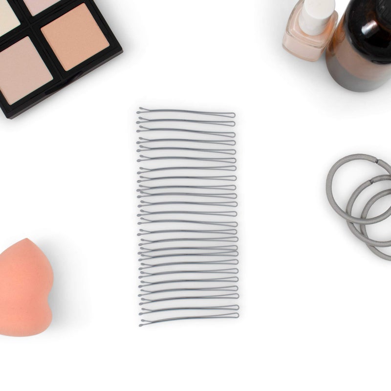 Heliums Large Bobby Pins - Gray - 2.5 Inch Extra Long Straight Hair Pins, Enamel Coated - 24 Count - Image 3